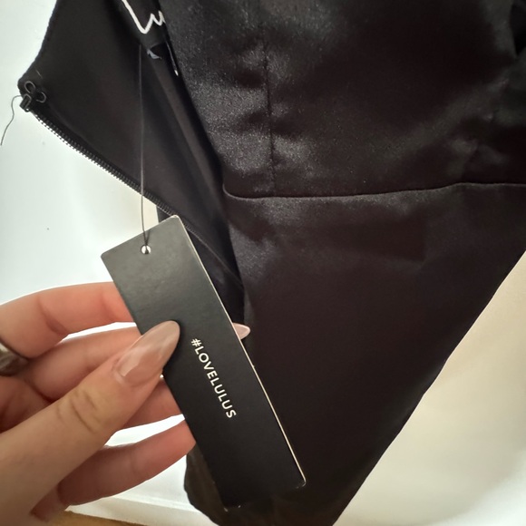 Lulu's Sleek Black Backless Dress - Picture 5 of 6